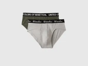 Pack of 2 Solid Colour Low Rise Briefs