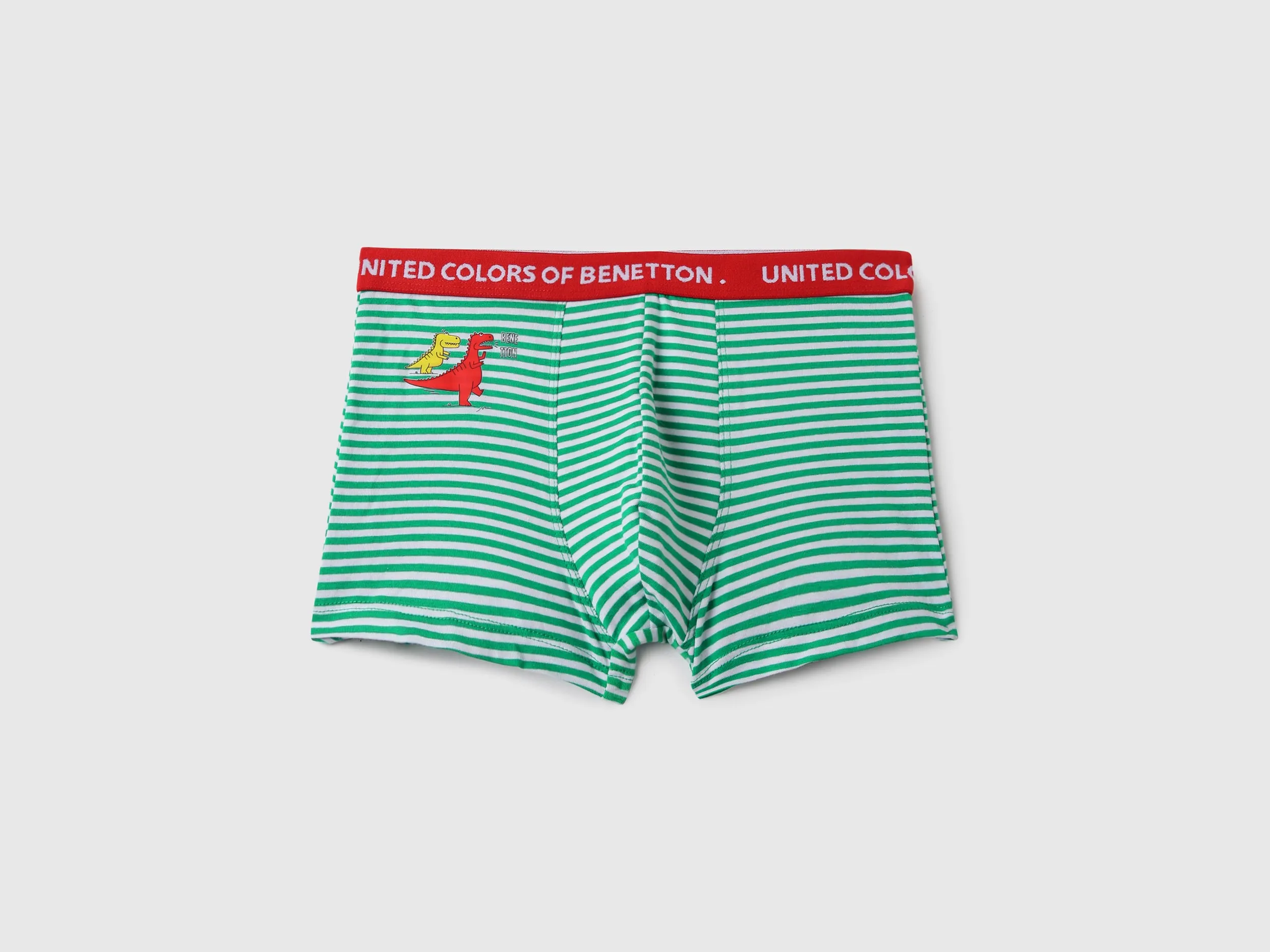 Pack of 3 Striped & Dino Sticker Print Low Rise Boxer Briefs