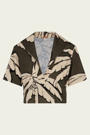 Palms Misty Hem T-Shirt in Salty Palms Green