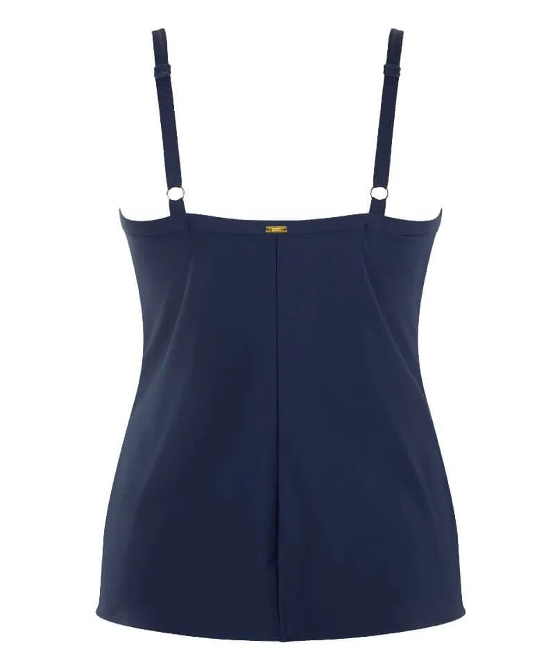 Panache Swimwear Oceana Balconnet D-J Cup Tankini Top - Navy