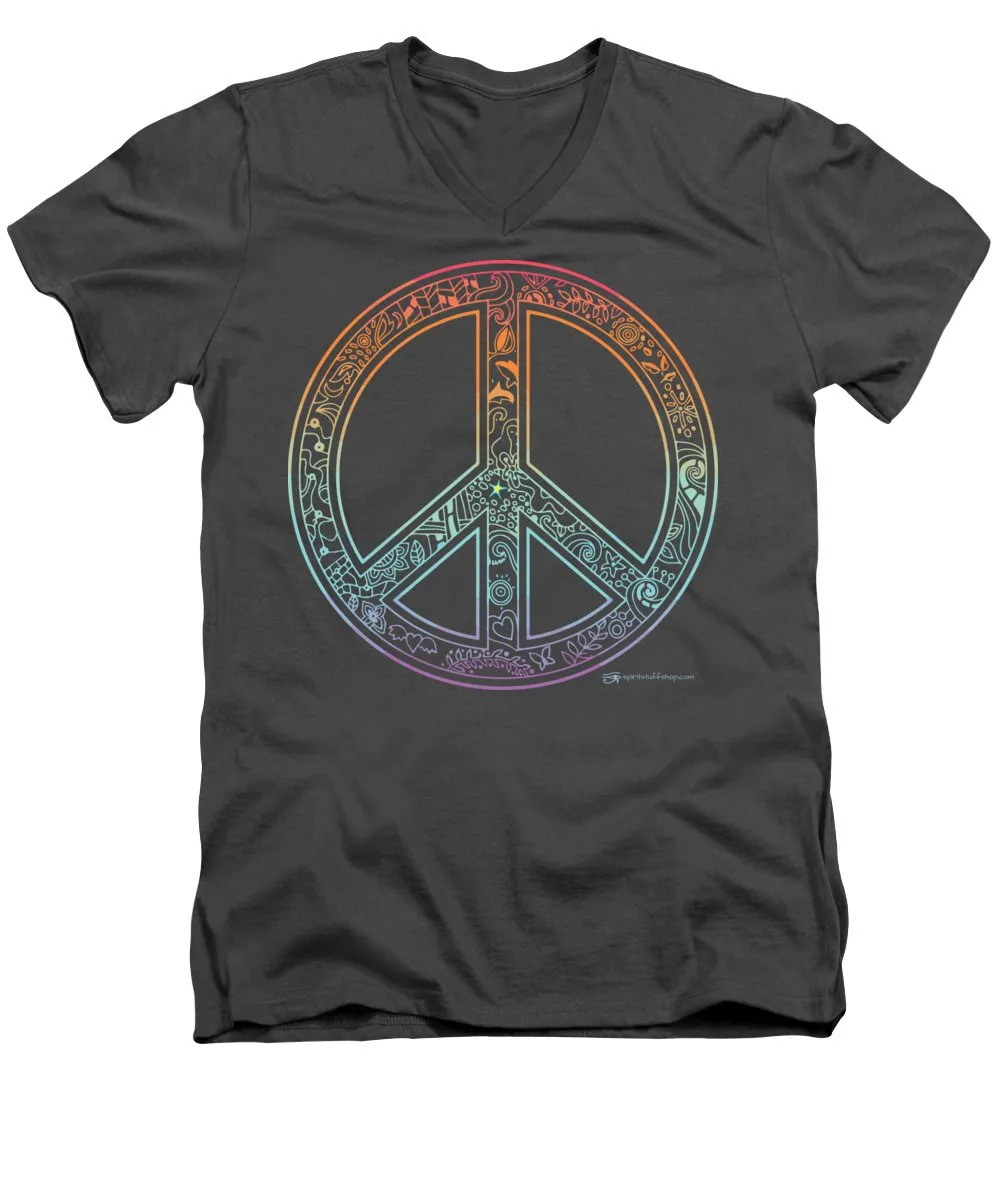 Peace Sign - Men's V-Neck T-Shirt