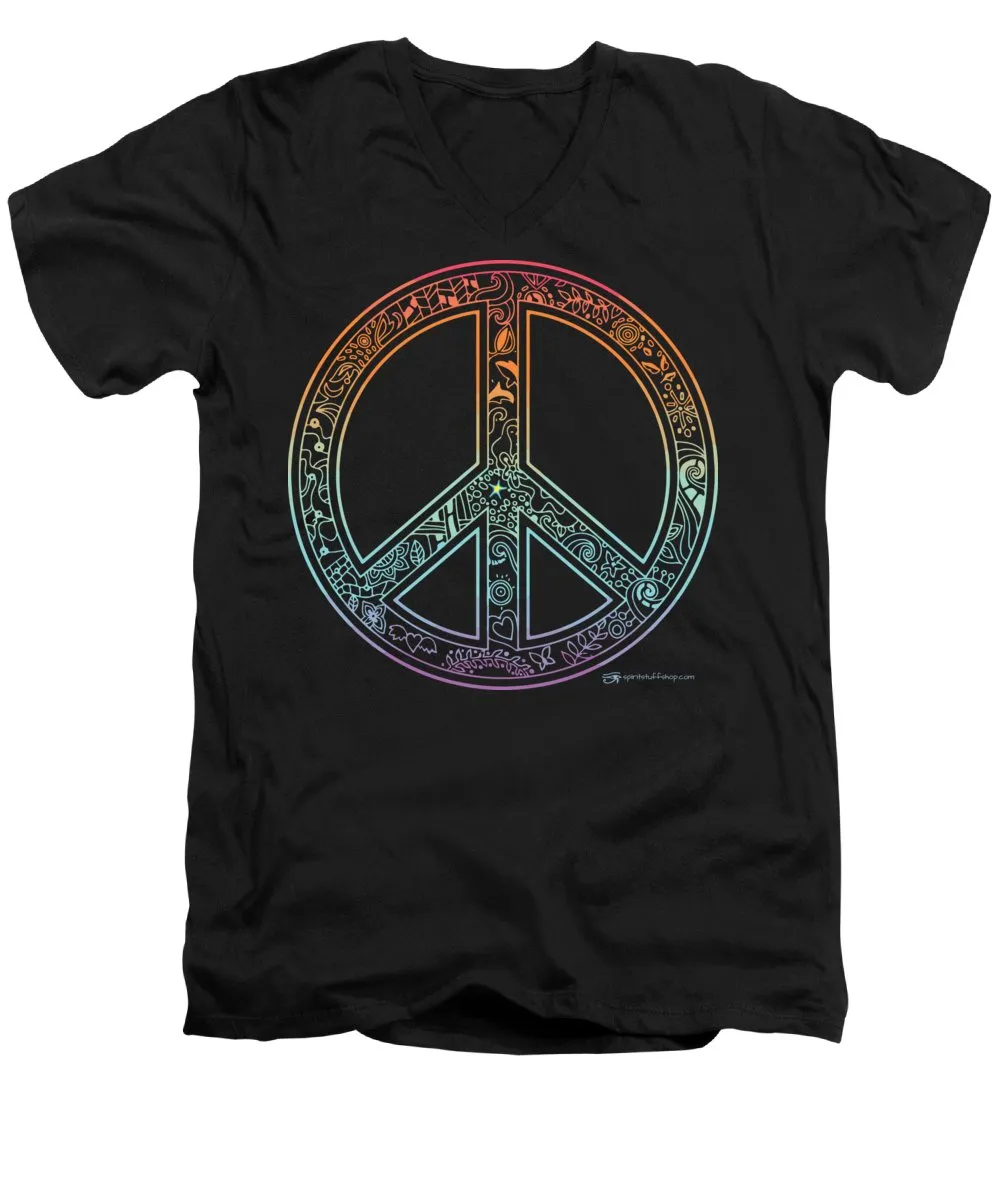 Peace Sign - Men's V-Neck T-Shirt