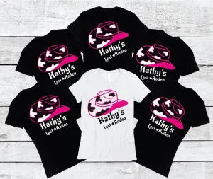 Personalised Last Rodeo Hen Party T-shirts