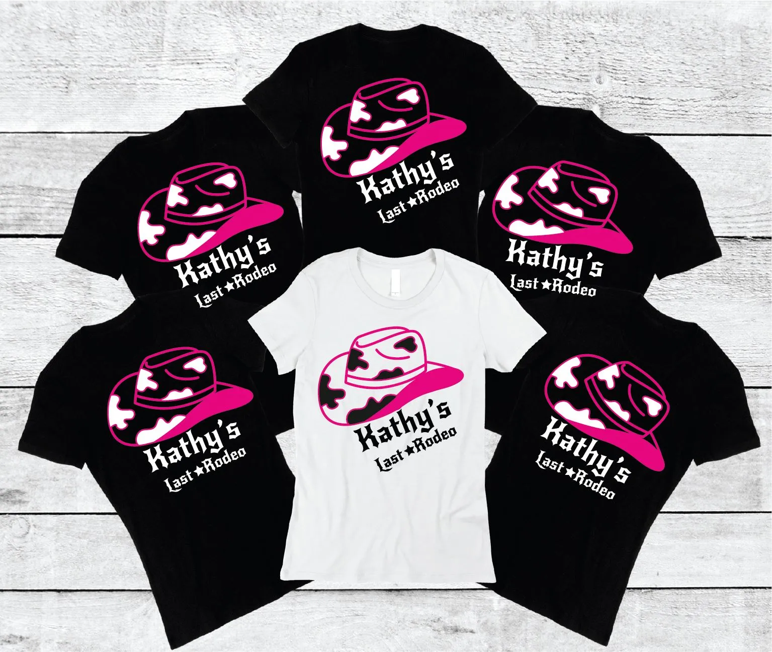 Personalised Last Rodeo Hen Party T-shirts