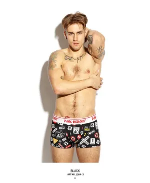 Pink Hero Cotton Fashion Brand Print Sexy Couples Lovers Underwear Character Women Low waist Briefs Ladies Panties