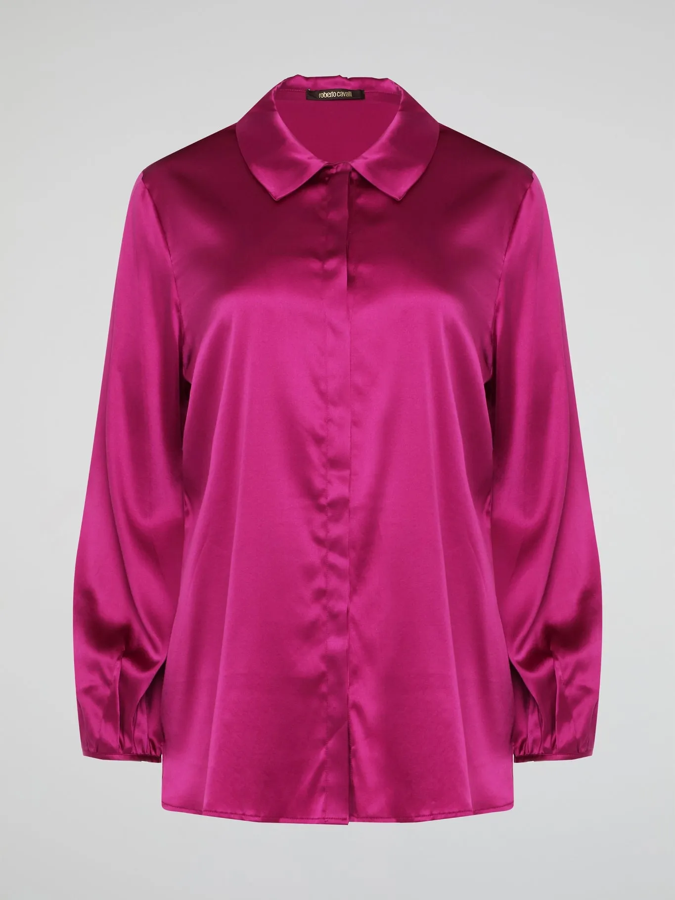 Pink Long Sleeve Silk Shirt