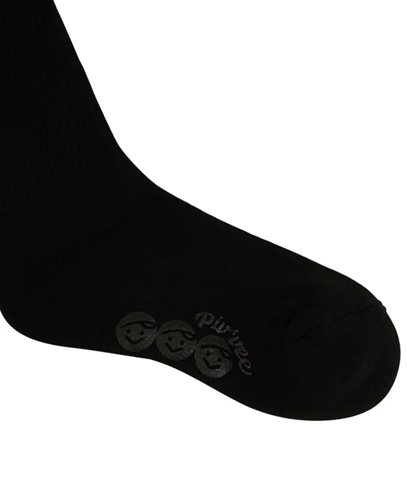 PIV'VEE ee Logo Socks - Ebony Black