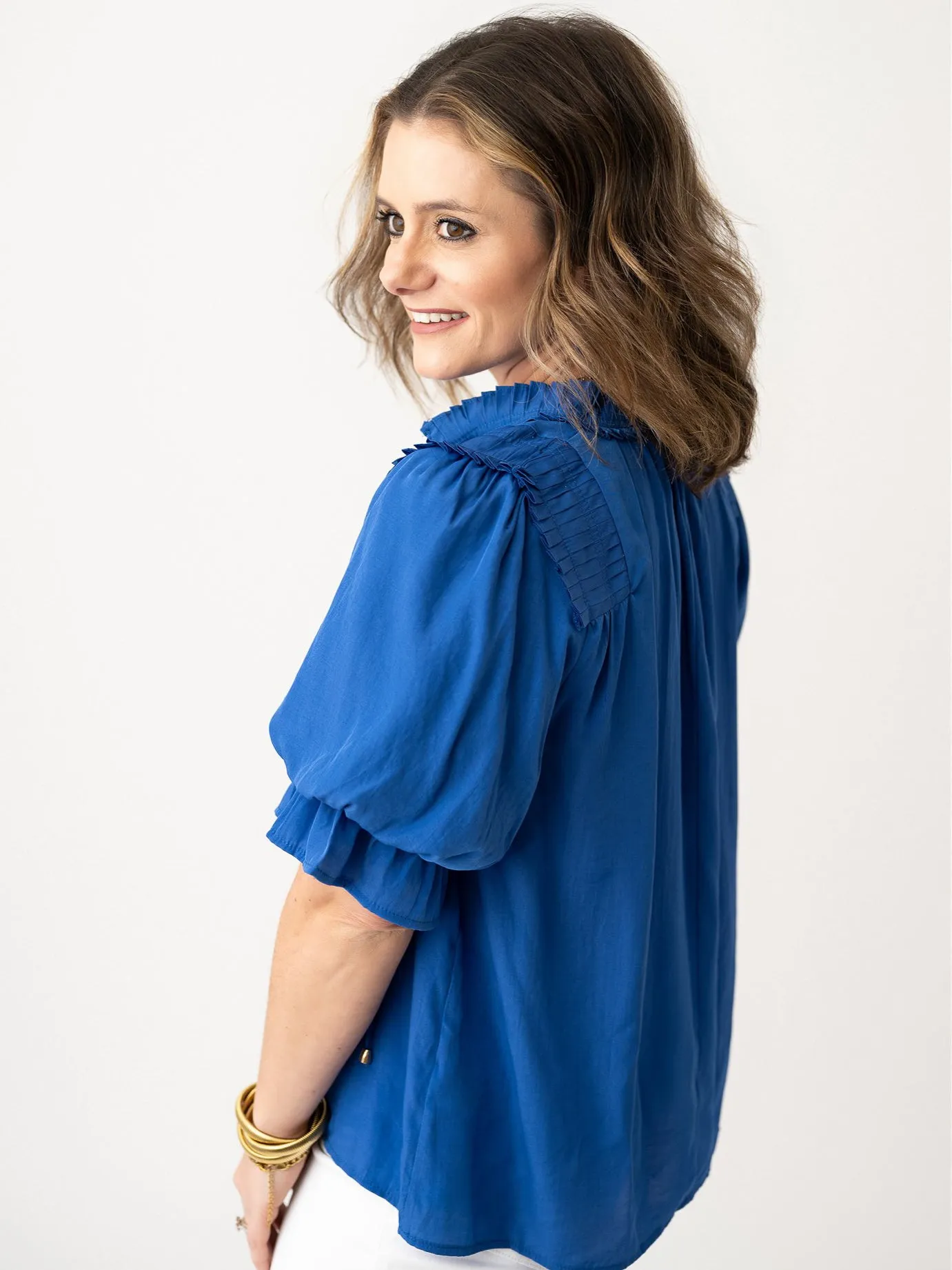 Playful Puff Sleeve Blouse