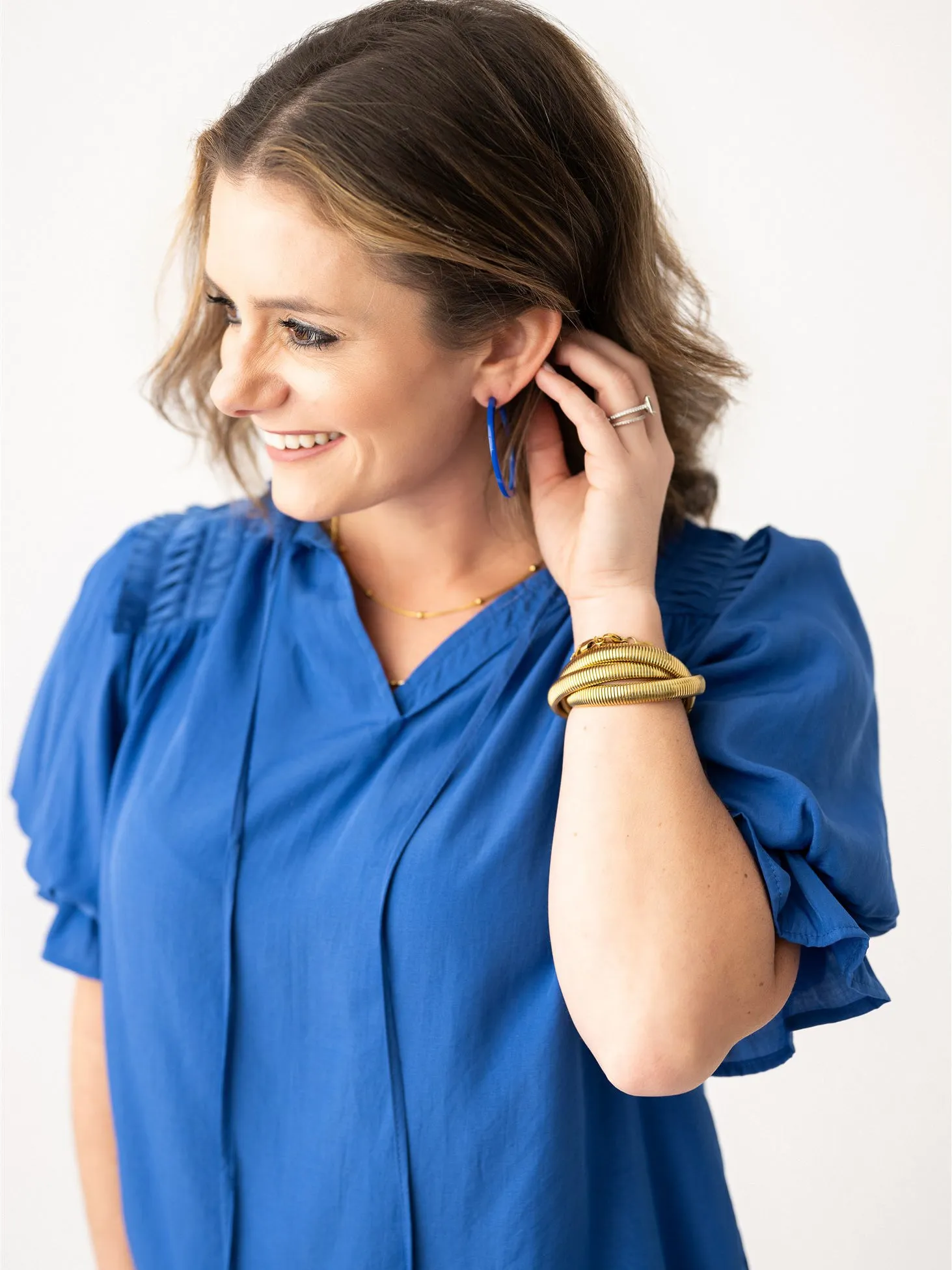 Playful Puff Sleeve Blouse