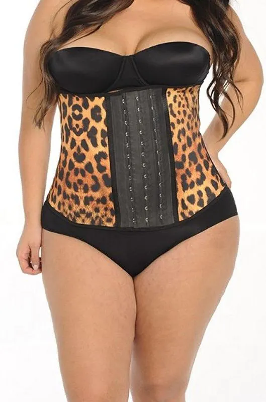 Plus Size Leopard Waist Trainer ~ Premium Animal Print Cincher 💖