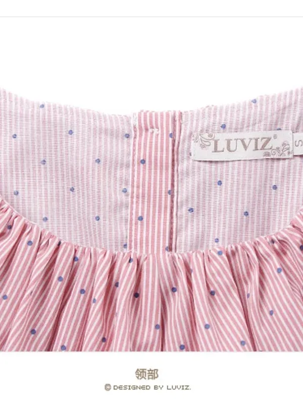 polka dots ruffled shirt