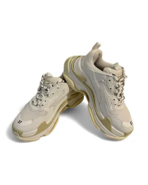 Pre-owned Balenciaga Sneakers Triple S in Beige