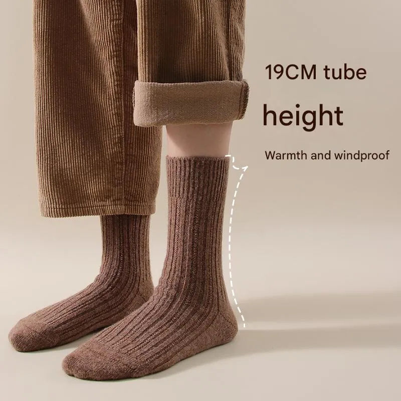 Premium 90% Wool Striped Socks