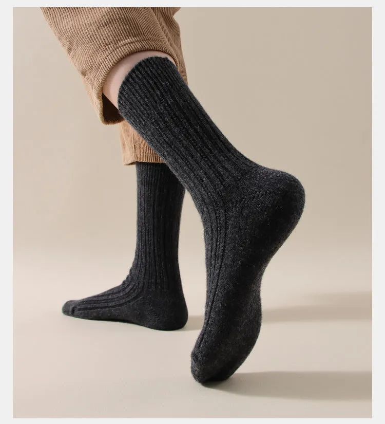 Premium 90% Wool Striped Socks