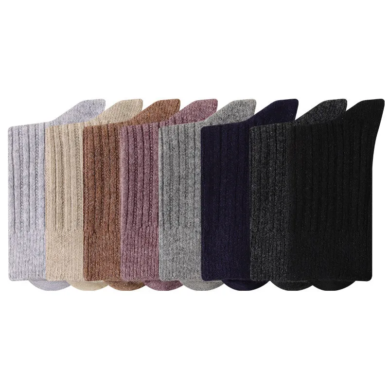 Premium 90% Wool Striped Socks