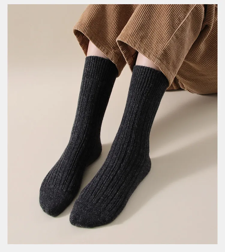 Premium 90% Wool Striped Socks