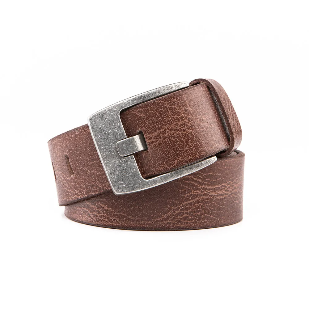 Premium Casual Leather Belt - Vintage Brown