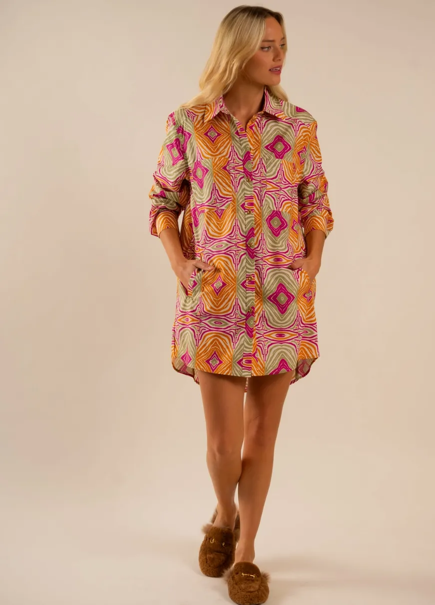 Preslie Poplin Shirt Dress Mesmerized