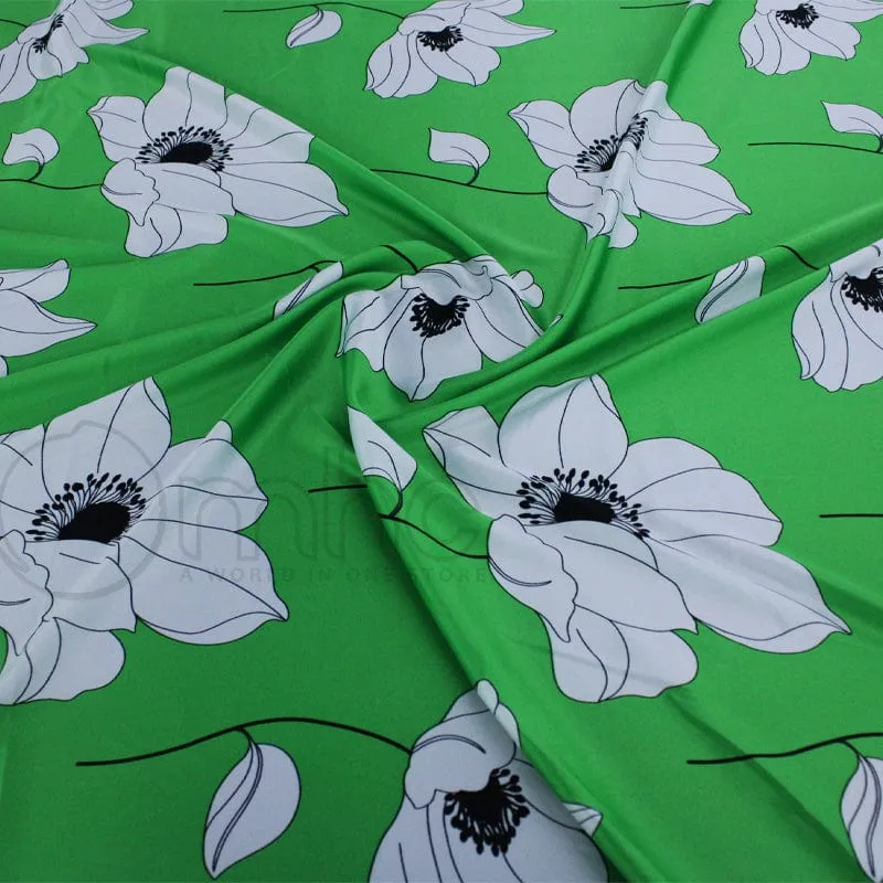 Printed Armani Satin Fabric 150cm