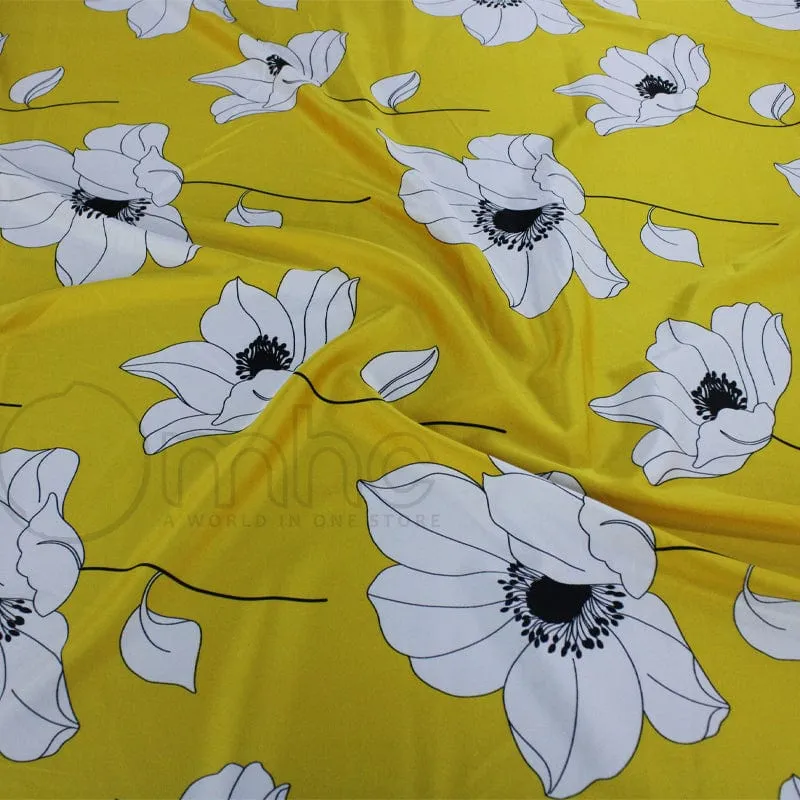 Printed Armani Satin Fabric 150cm