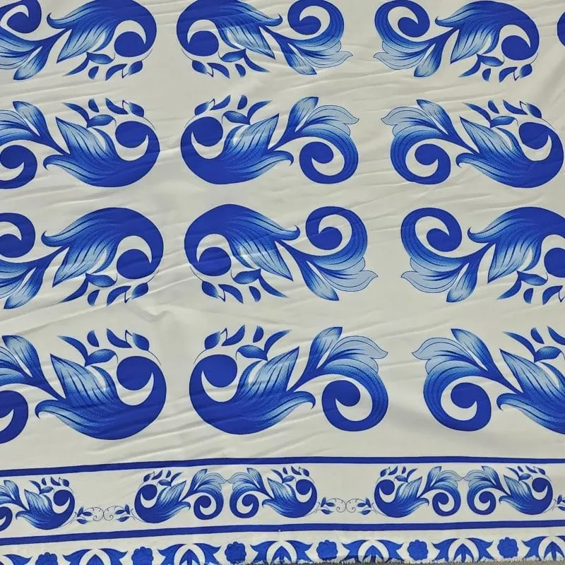 Printed Digital ArmanI Fabric Blue 150cm