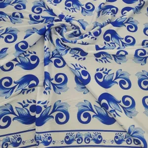 Printed Digital ArmanI Fabric Blue 150cm