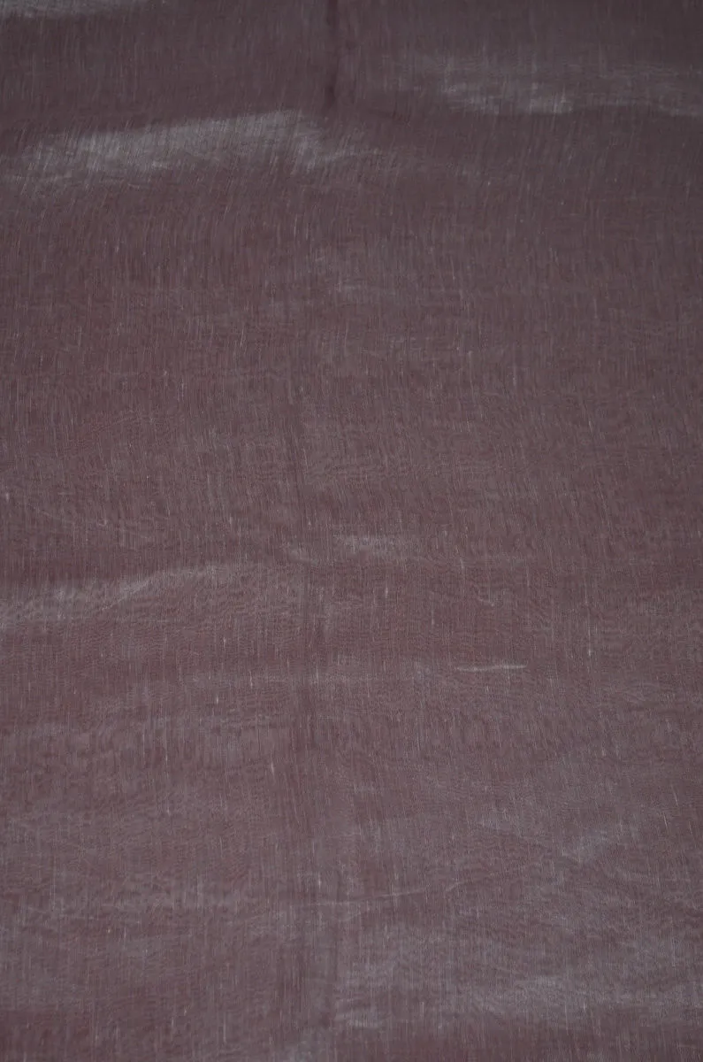 Pure Yarn Dyed Handloom Silk Linen Fabric