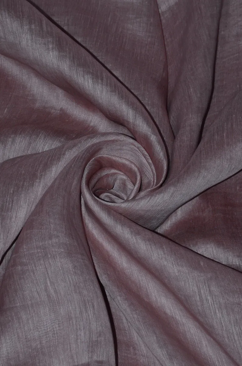 Pure Yarn Dyed Handloom Silk Linen Fabric