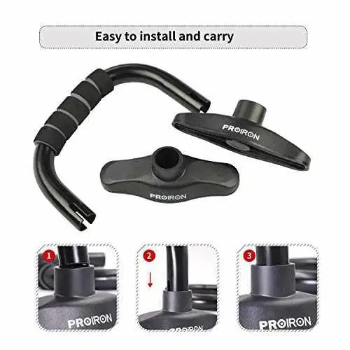Push Up Bar Stands with Non slip Foam Grip