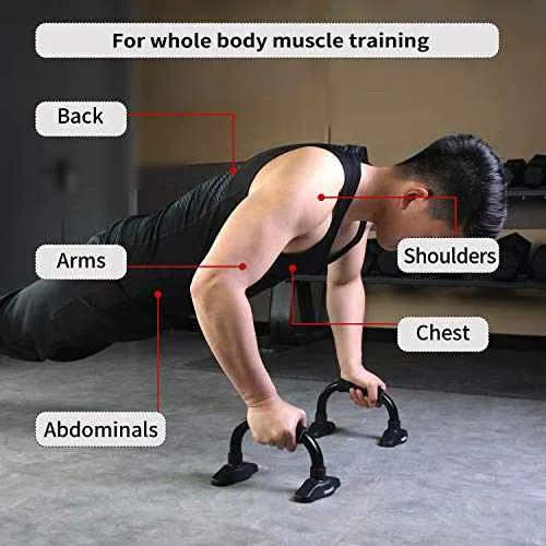 Push Up Bar Stands with Non slip Foam Grip