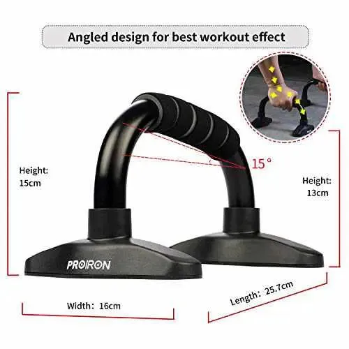 Push Up Bar Stands with Non slip Foam Grip