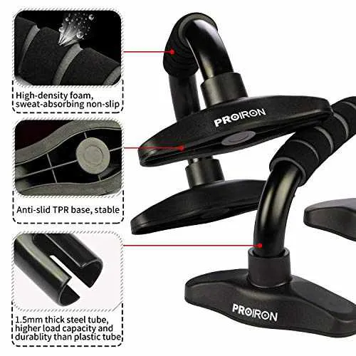 Push Up Bar Stands with Non slip Foam Grip