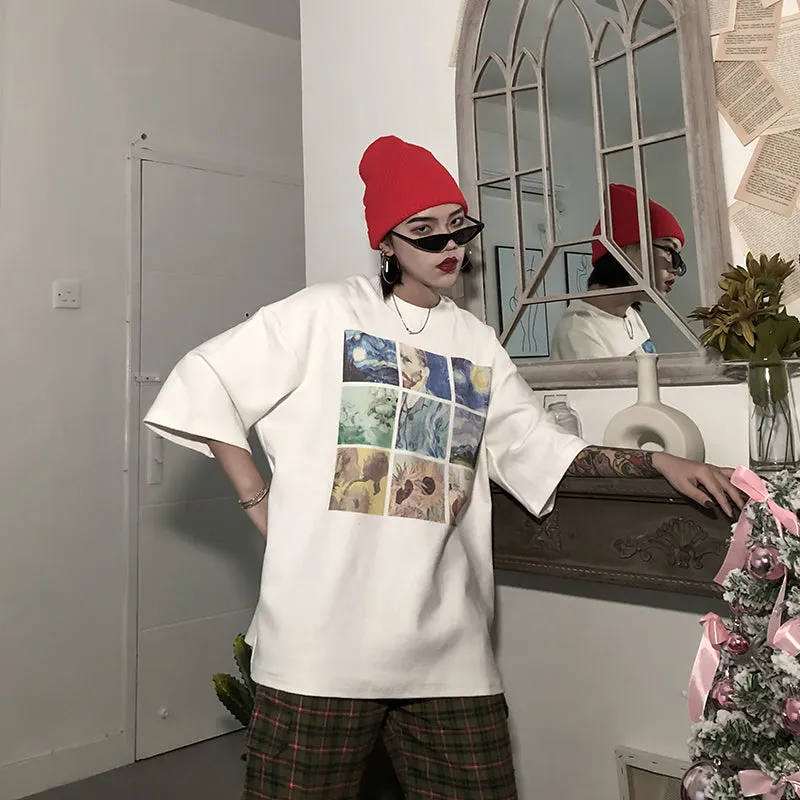 "VAN GOGH OIL PAINTING" T-SHIRTS K041701