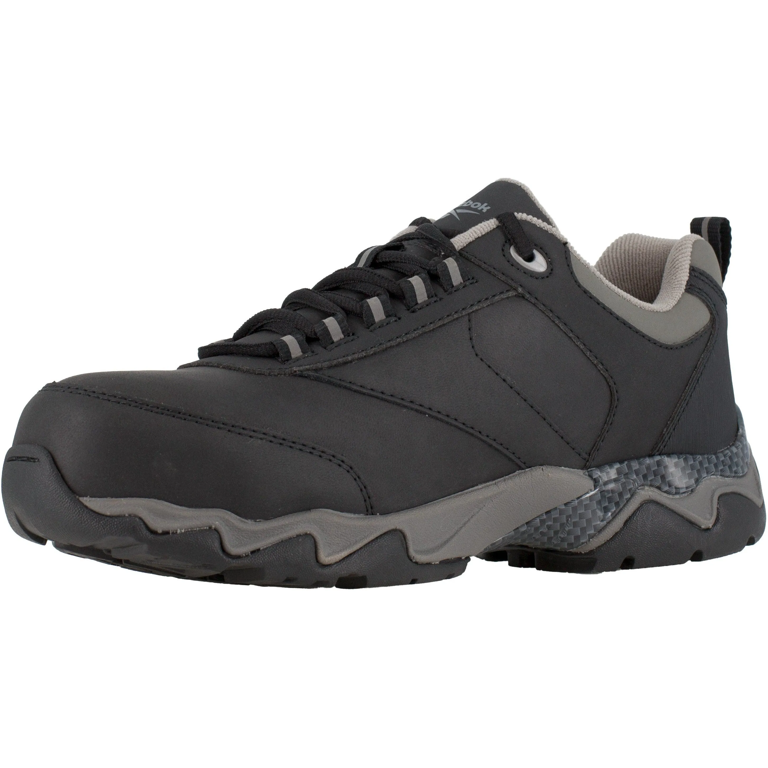 Reebok Men's Beamer Comp Toe Athletic Work Shoe- Black- RB1062