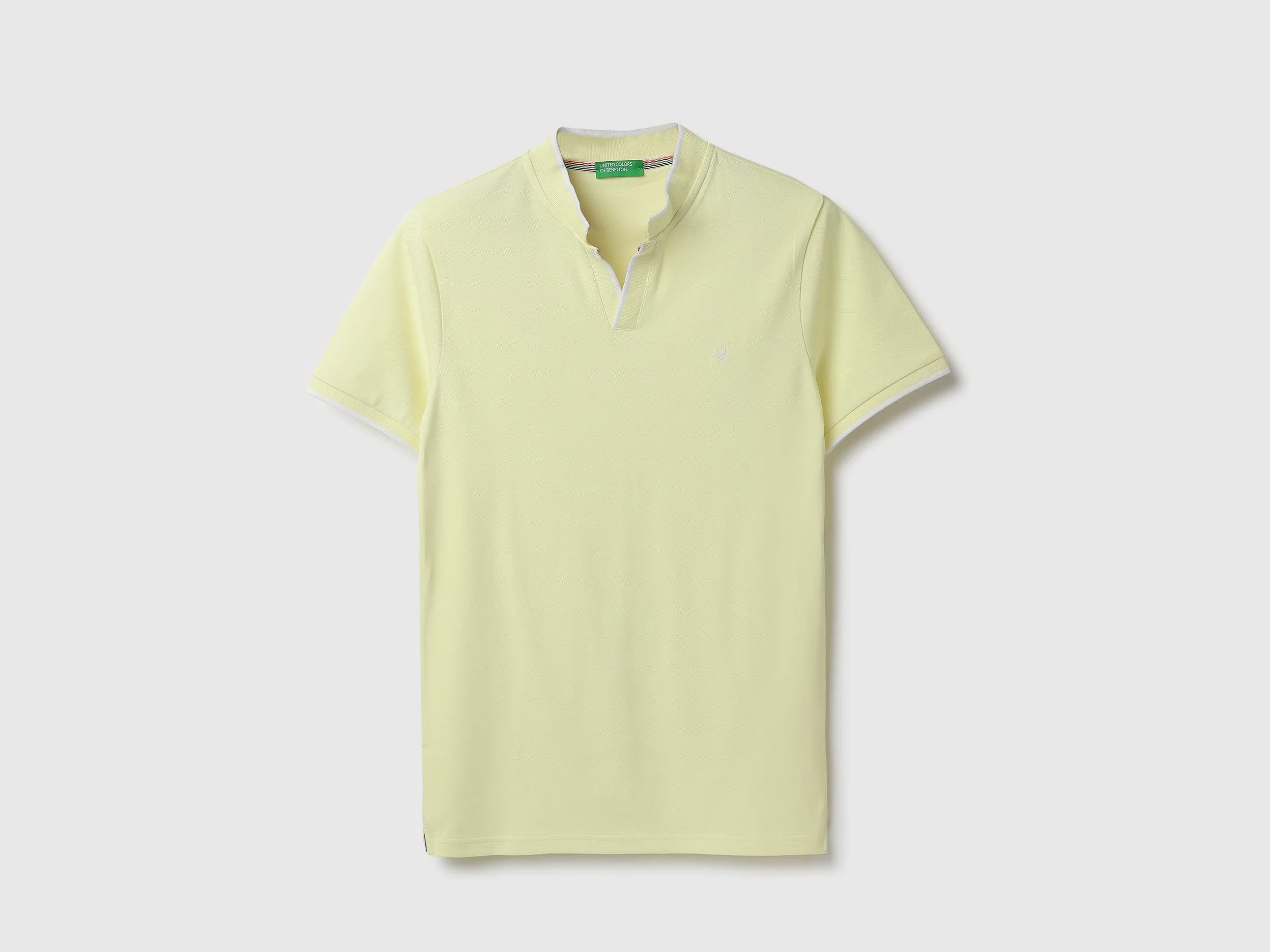 Regular Fit Henley Neck Solid T-Shirt
