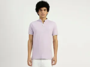 Regular Fit Henley Neck Solid T-Shirt