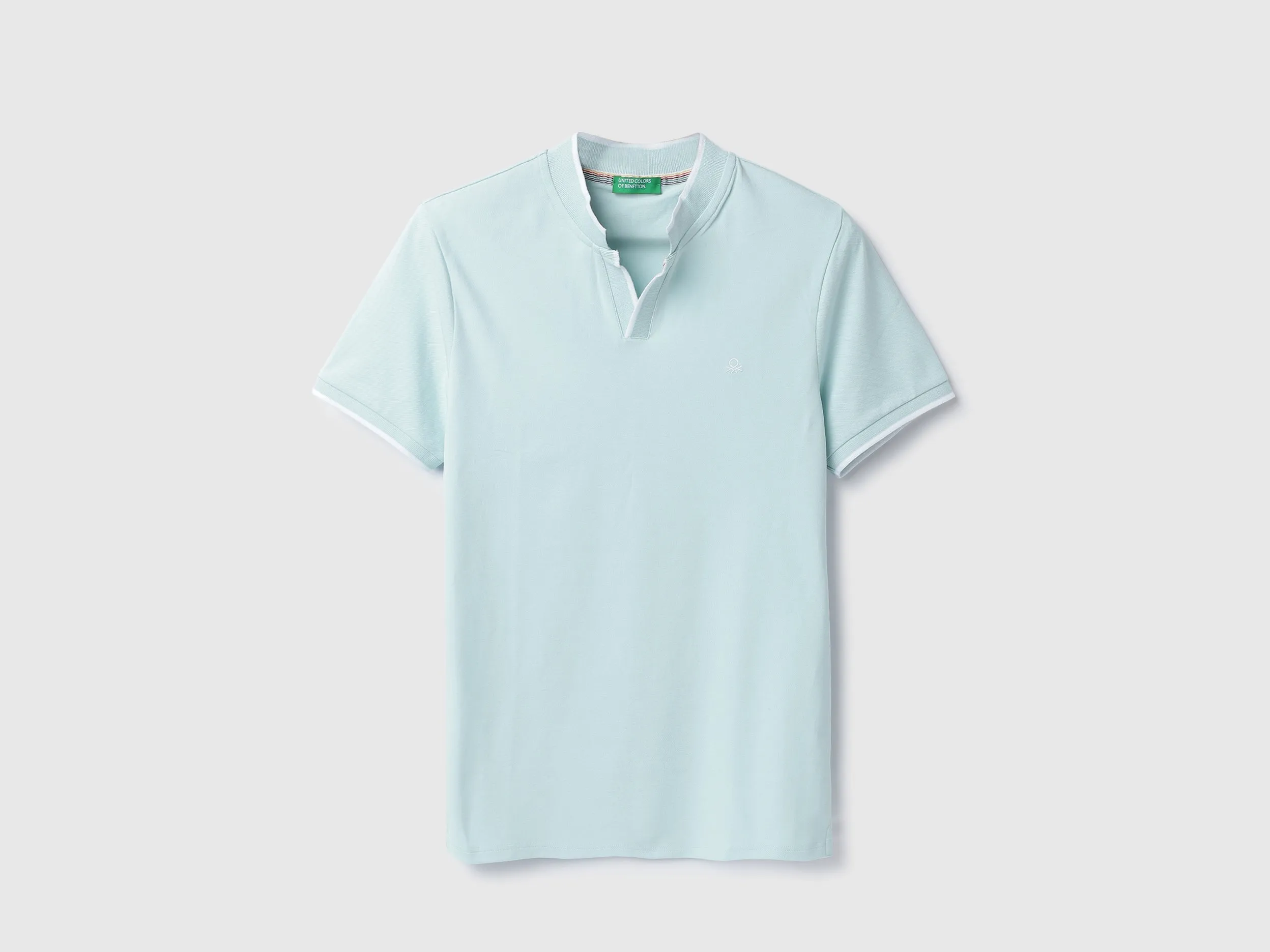 Regular Fit Henley Neck Solid T-Shirt