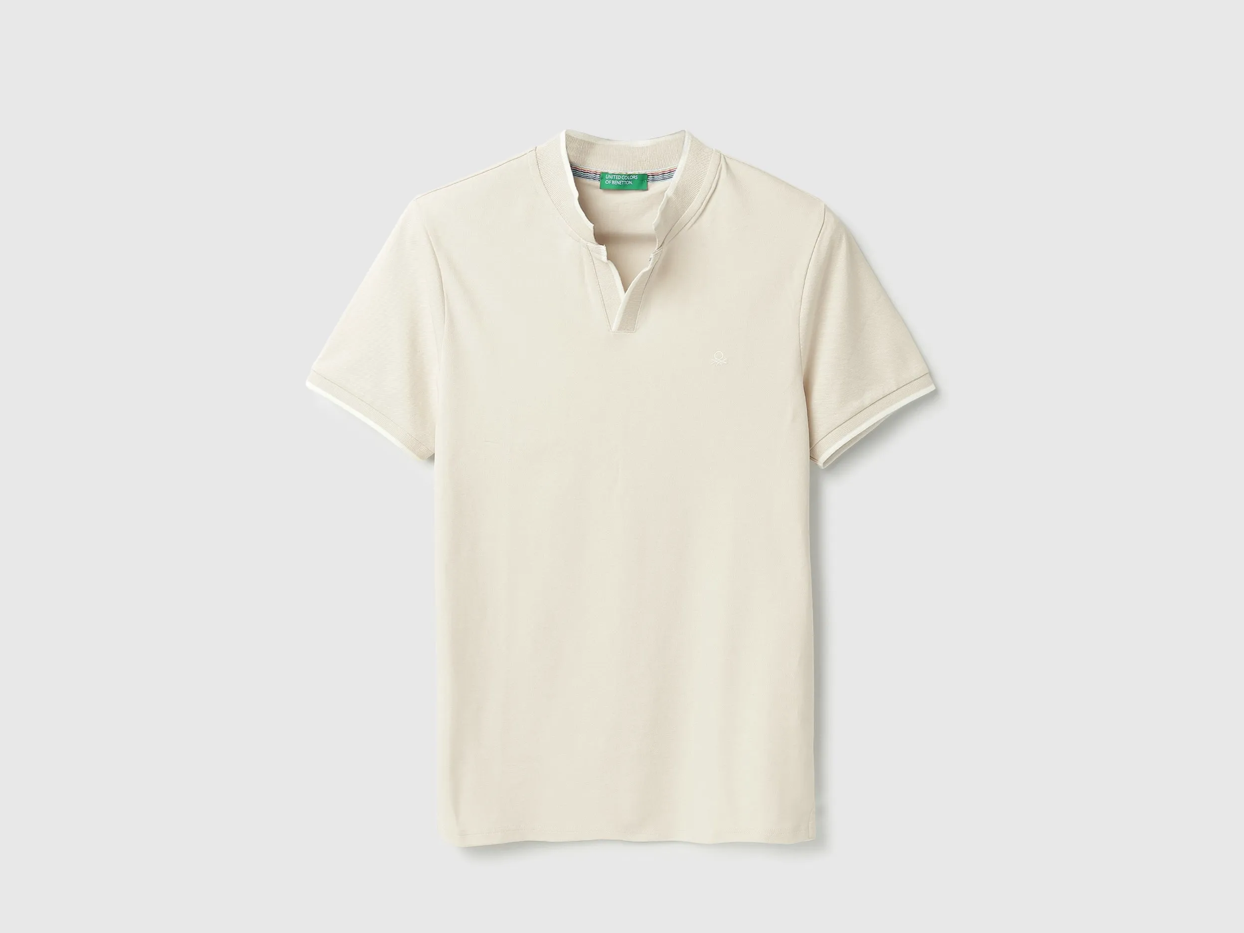 Regular Fit Henley Neck Solid T-Shirt