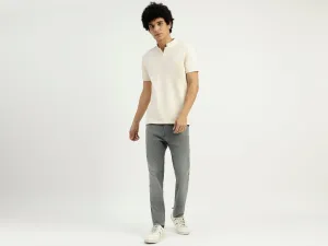 Regular Fit Henley Neck Solid T-Shirt