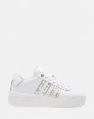Replay University Gold Stripes White Sneakers