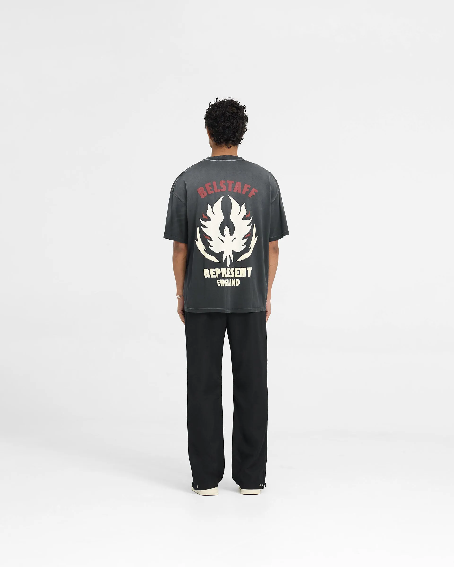 Represent X Belstaff Flame Phoenix T-Shirt - Shadow