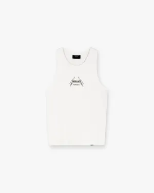 Represent X Metallica Local Crew Vest - Flat White