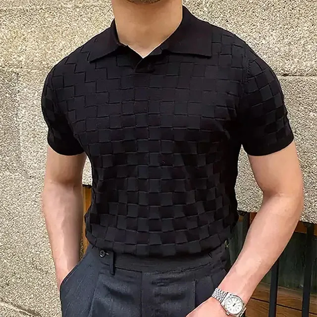 RetroStyle Vintage Jacquard Polo