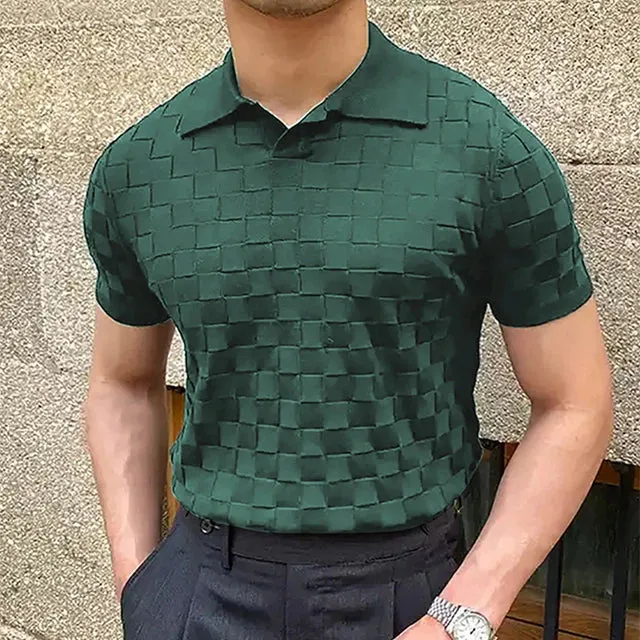 RetroStyle Vintage Jacquard Polo