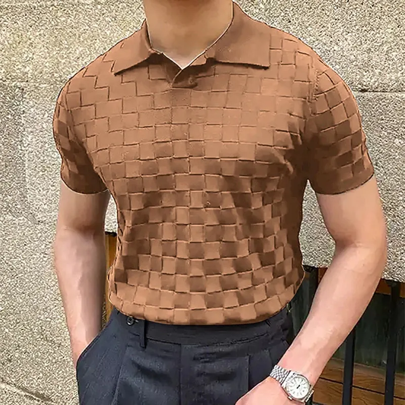 RetroStyle Vintage Jacquard Polo
