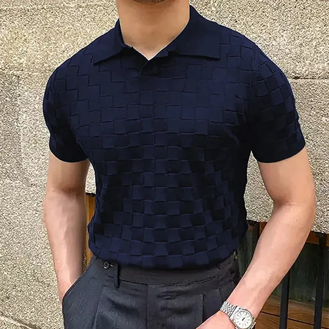 RetroStyle Vintage Jacquard Polo