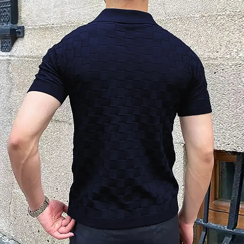 RetroStyle Vintage Jacquard Polo