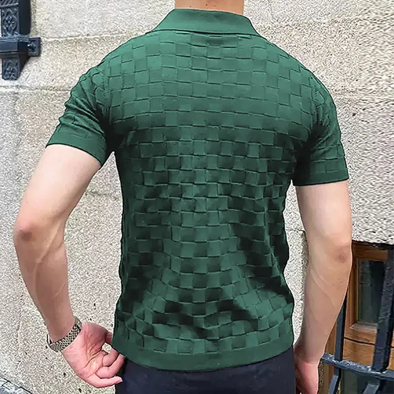 RetroStyle Vintage Jacquard Polo