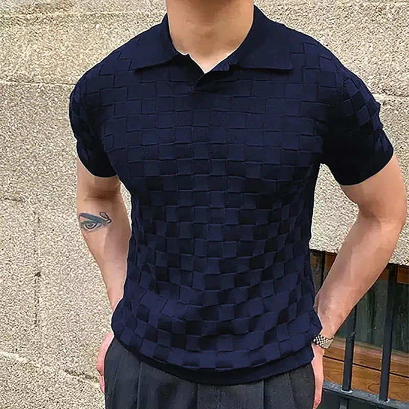 RetroStyle Vintage Jacquard Polo
