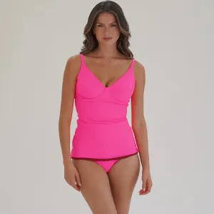 Reversible Tankini - Pink / Maroon